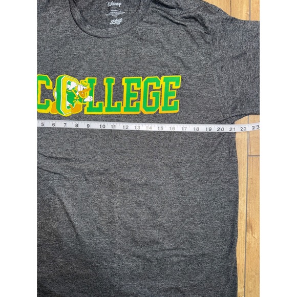 Disney Donald Duck COLLEGE TShirt Gray Adult Large Graphic Tee - Picture 4 of 6